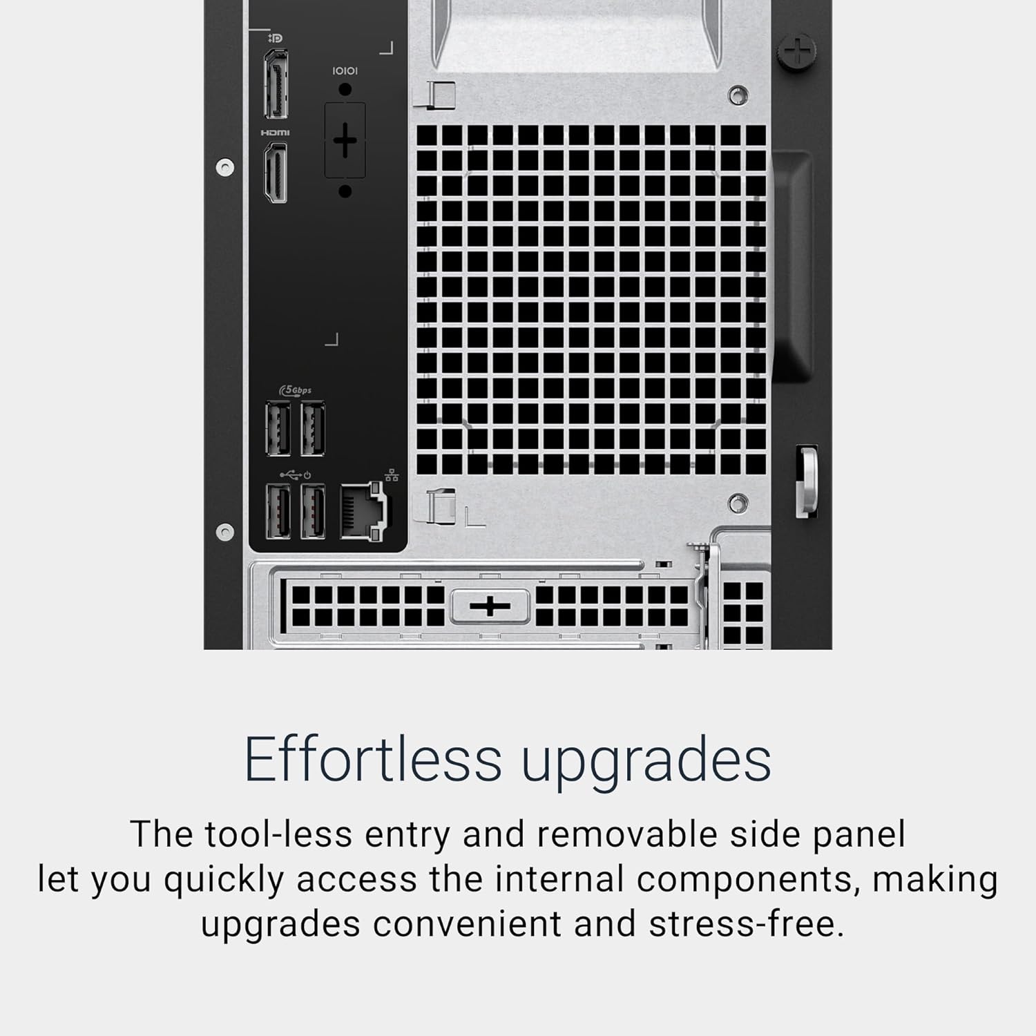 Dell Tower Desktop ECT1250 - Intel Core Ultra 7-265 Processor  UHD Graphics  32GB Memory  1TB M.2 SSD  3.0 SD Card Reader  Wired Keyboard and Mouse  Windows 11 Home  Basic Onsite Service