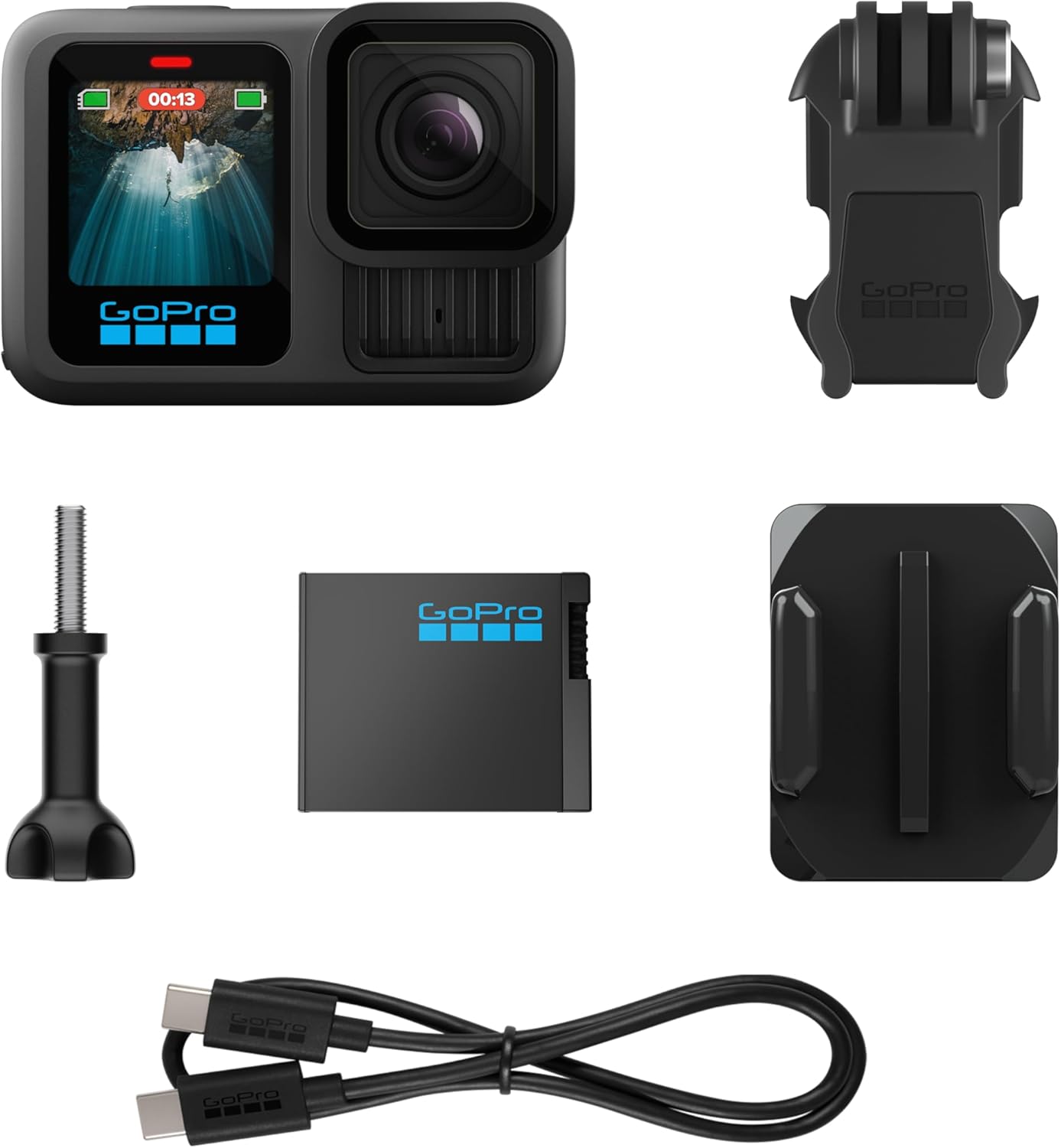 GoPro HERO13 Black - Waterproof Action Camera with 5.3K60 Video  27MP Photo + Compatability with HB-Series Lenses