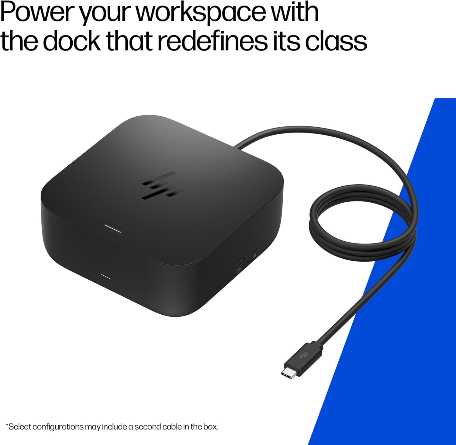 HP USB-C 100W G6 Dock  Future-Proof Design with Ambient LED Lighting and On-Screen Display Notifications  Additional USB-C Ports  Upgraded HDMI 2.1 Port  Upgraded to a 120Hz Refresh Rate