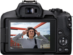 Canon EOS R50 Mirrorless Camera RF-S18-45mm F4.5-6.3 is STM Lens Kit  24.2 Megapixel CMOS (APS-C) Sensor  4K Video  Hybrid Camera  Photo and Video  Vlogging  Content Creator  RF Mount  Black