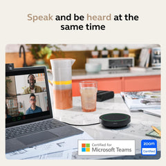 Jabra Speak2 75 (2025 Edition) Wireless Bluetooth Speakerphone - 4 Noise-Cancelling Mics  65mm Speakers - New Linking Feature - USB-C Dongle - Certified for Microsoft Teams - Dark Grey