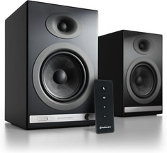 Audioengine HD5 Premium Powered Speakers | 150W Audiophile-Grade Bluetooth 5.0 with aptX HD | Built-in 24-Bit DAC | Real Wood Veneer | Bookshelf Speakers for Home Audio  Studios & Vinyl