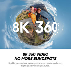 Insta360 X4 Air Motorcycle Ultimate Multiview Bundle - Lightweight 165g 8K 360 Camera  Invisible Selfie Stick  Replaceable Lenses  Shoot First & Frame Later  Built-in Wind Guard  Stabilization