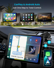 11" Extra Large Wireless Apple CarPlay Screen for Car – Ultra-Slim 0.16 Inch Touchscreen Car Stereo with Android Auto  4K Dash Cam  1080p Backup Camera  GPS  Mirror Link  Voice Control