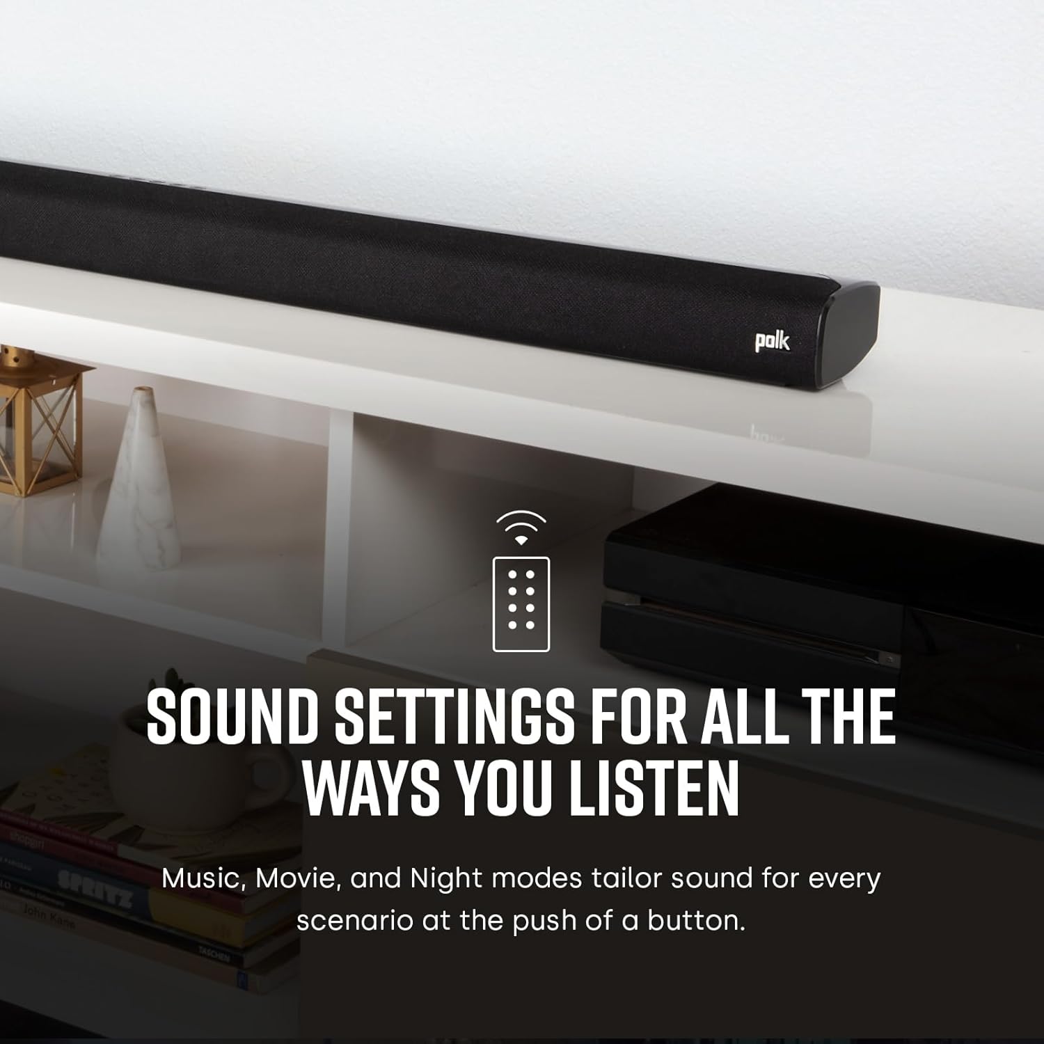 Polk Audio Signa S2 Sound Bar for Smart TV with Subwoofer  Wireless – Exclusive VoiceAdjust Technology  Ultra-Slim Design  Works with 4K & HD TVs  HDMI & Optical  Bluetooth  Wireless Streaming