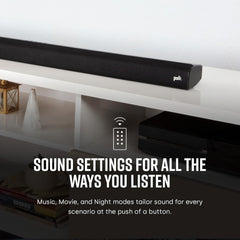 Polk Audio Signa S2 Sound Bar for Smart TV with Subwoofer  Wireless – Exclusive VoiceAdjust Technology  Ultra-Slim Design  Works with 4K & HD TVs  HDMI & Optical  Bluetooth  Wireless Streaming