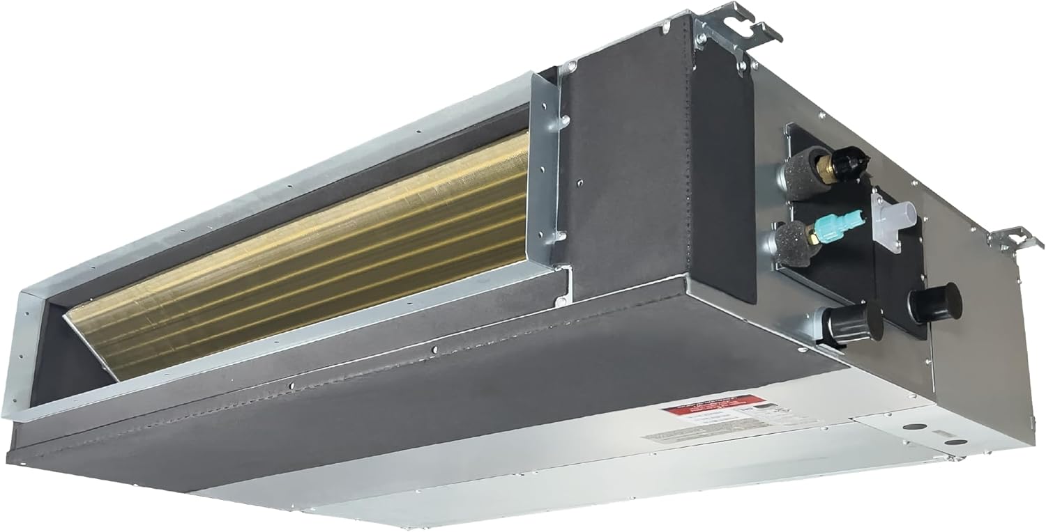 Cooper & Hunter 48,000 BTU 230V Concealed Slim Ducted Mini Split Air Conditioner & Heat Pump – 17.1 SEER2 Inverter System – Includes 25FT Installation Kit – Ducted AC/Heating