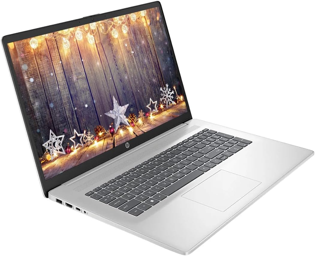 HP 17.3" Touchscreen Laptop Computer  64GB RAM 2.5TB Storage (2TB SSD+512GB Docking Station Set)  6-Cores AMD Ryzen 5  Windows 11  PLUSERA Earphones