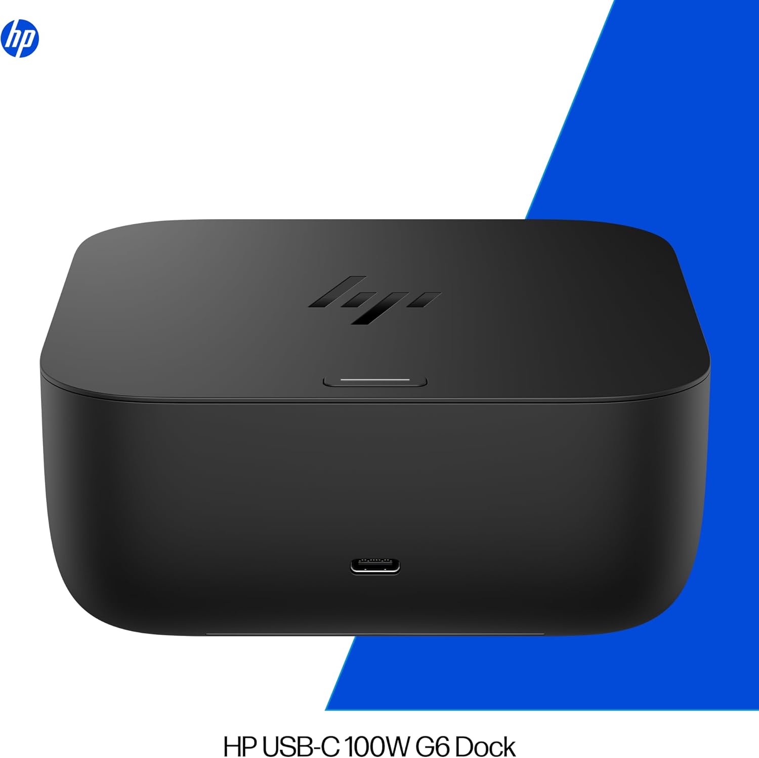 HP USB-C 100W G6 Dock  Future-Proof Design with Ambient LED Lighting and On-Screen Display Notifications  Additional USB-C Ports  Upgraded HDMI 2.1 Port  Upgraded to a 120Hz Refresh Rate