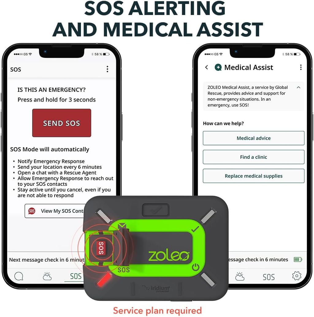 ZOLEO Satellite Communicator – Two-Way Global SMS Text Messenger & Email  Emergency SOS Alerting  Check-in & GPS Location – Android iOS Smartphone Accessory