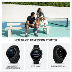 Garmin vívoactive® 6  Health and Fitness GPS Smartwatch  AMOLED Display  Up to 11 Days of Battery  Slate with Black Band