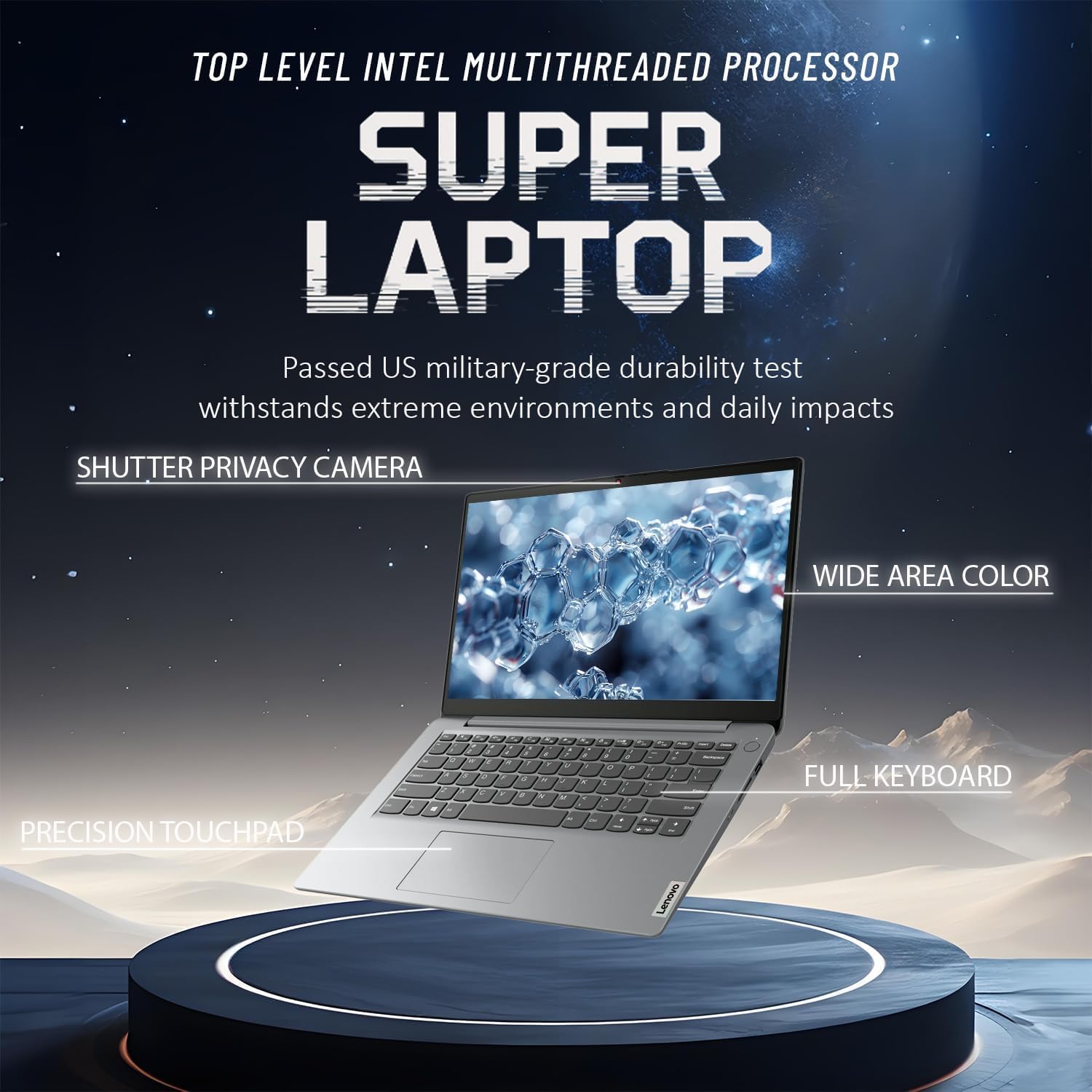 Lenovo IdeaPad Business Laptop with Microsoft 365 • 2026 Edition • Intel Core • Wi-Fi 6 • 1.1TB Storage (1TB OneDrive + 128GB SSD) • Windows 11