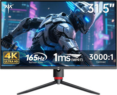 KTC 32 Inch 4K Gaming Monitor  165Hz UHD (3840x2160P) Fast IPS Screen  1ms (MPRT)  Adaptive Sync  3000:1 Contrast 121% sRGB HDMI 2.1 Display Port 1.4  Tilt/Height Adjustment  VESA Mount  H32P22P