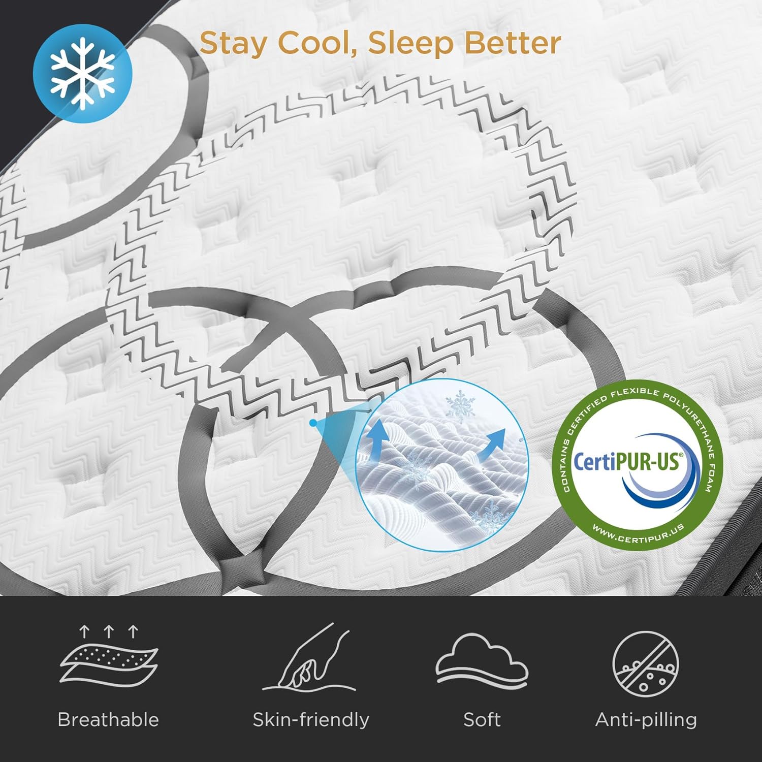 King Size Mattress 14 Inch Hybrid King Mattress Euro Top Medium Firm for Back & Lumbar Support [New Version], 365 Night Trial, Individual Pocket Spring for Motion Isolation & Pressure Relief