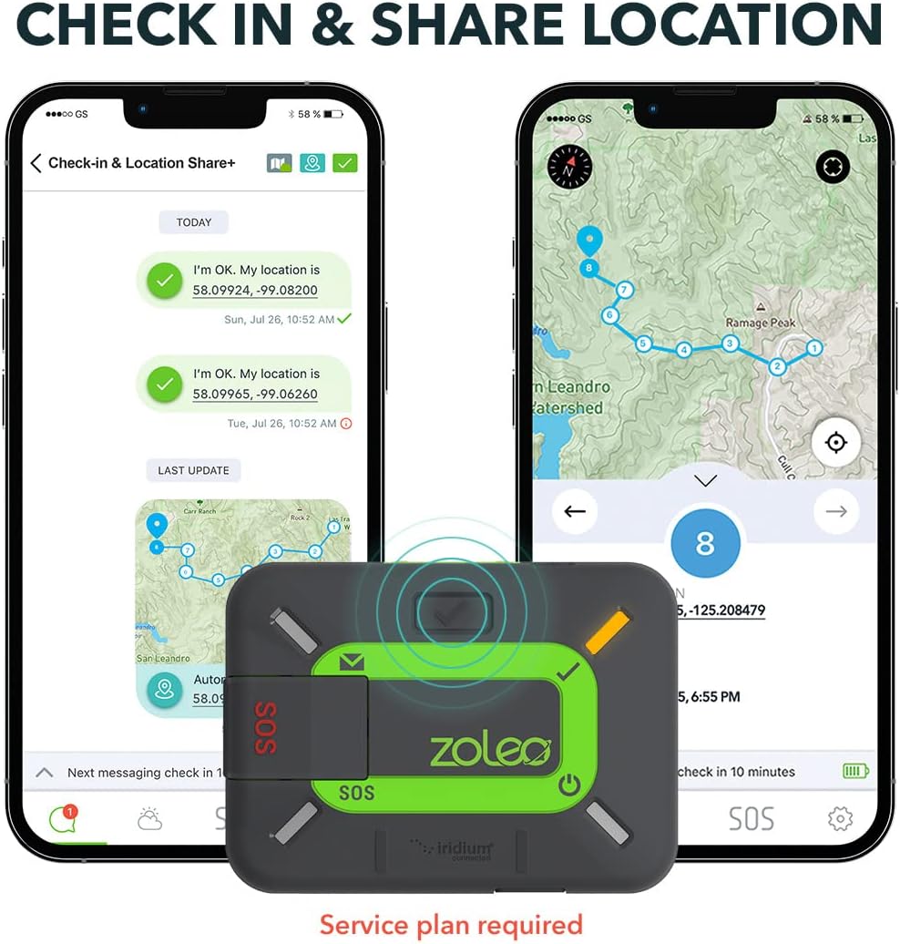 ZOLEO Satellite Communicator – Two-Way Global SMS Text Messenger & Email  Emergency SOS Alerting  Check-in & GPS Location – Android iOS Smartphone Accessory