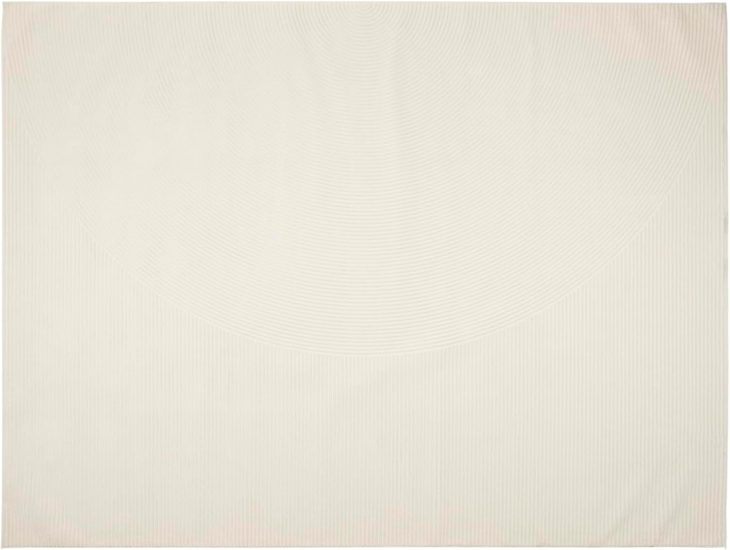 Revival Rugs Record 9'2"x12'2" Washable Area Rug for Living Room Bedroom - 100% Recycled Oeko-TEX Certified, Medium Pile, Beige, Cream