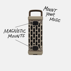 Turtlebox Ranger: Loud! Outdoor Portable Bluetooth 5.4 Speaker | Rugged  Waterproof  Ultra-Portable | Plays to 105db  Deep Bass  Shockproof  Unlimited Pairing for Full Stereo Experience  Tan