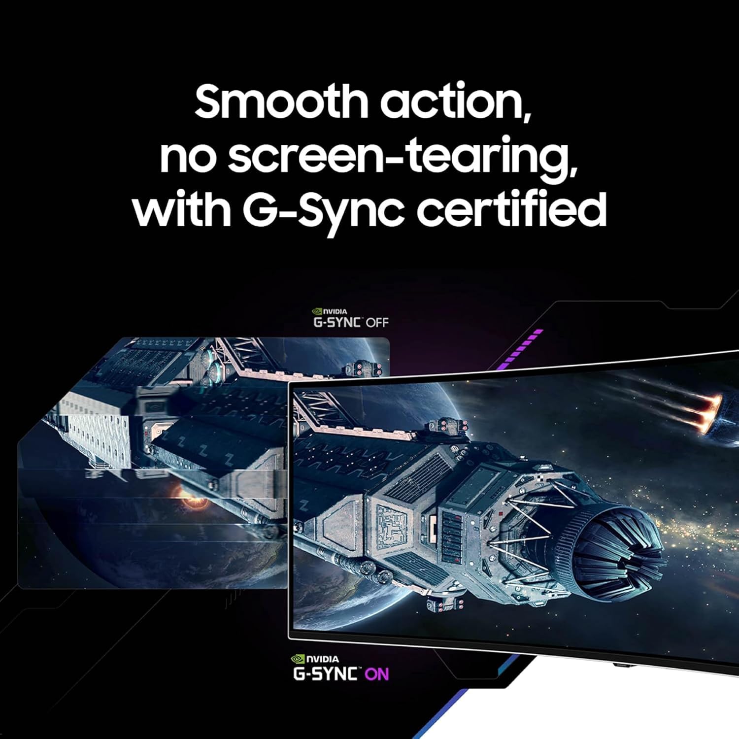 Samsung 49" Odyssey G93SC Series Curved Gaming Monitor  QD-OLED  240Hz  0.03ms  DQHD  G-Sync Compatible  FreeSync Premium Pro  Adjustable Stand
