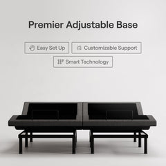 Nectar Split King Adjustable Base & 12” Mattress (New Version) - Head & Foot Incline - Medium Firm Memory Foam - Cooling Top Layer - 3 Massage Settings - 365-Night Mattress Trial & Forever Warranty