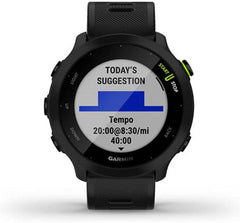 Garmin Forerunner 55  GPS Running Watch with Daily Suggested Workouts  Up to 2 weeks of Battery Life  Black (Renewed)