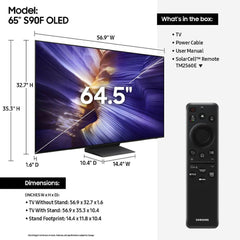 Samsung QN65S90F 65 inch Class OLED 4K S90F Vision AI Smart TV (2025)