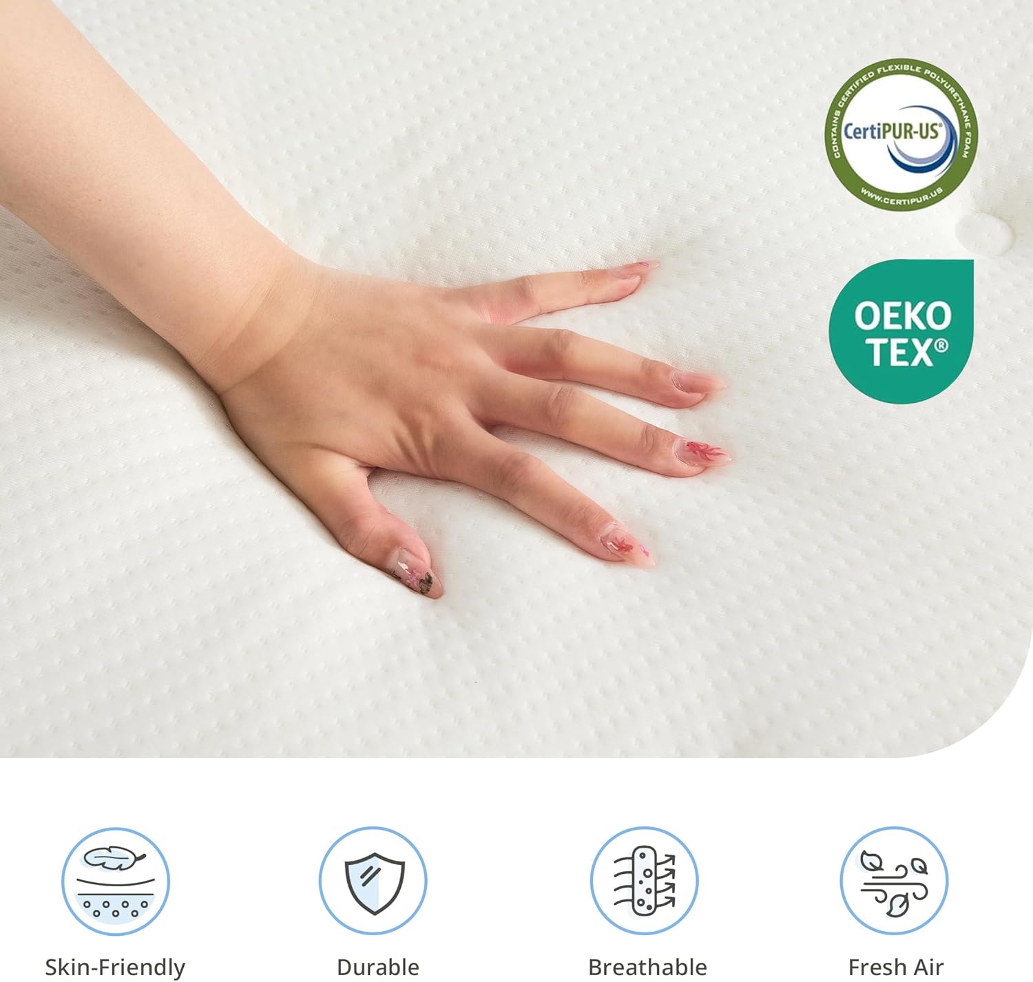 EGOHOME 12 Inch Hybrid Mattress, Queen Mattress in a Box, Fiberglass Free, Just Right Medium Feel, Enhanced Motion Isolation & Edge Support, CertiPUR-US Certified, 60"x80"