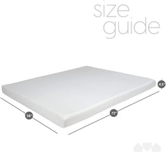 Milliard 4.5-Inch Memory Foam Sofa Bed Mattress Replacement, Queen Size, Pull Out Sofa Bed Queen Size, Sleeper Mattress & Couch Beds, Premium Comfort - Couch, Pullout Sofabed, Cama Not Included