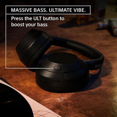 Sony ULT WEAR Over-Ear Noise Canceling Bluetooth Headphones with Alexa Built-in  Comfortable Design  30-Hour Battery  Massive Bass  & Signature Noise Canceling Found in 1000X Series  Off White