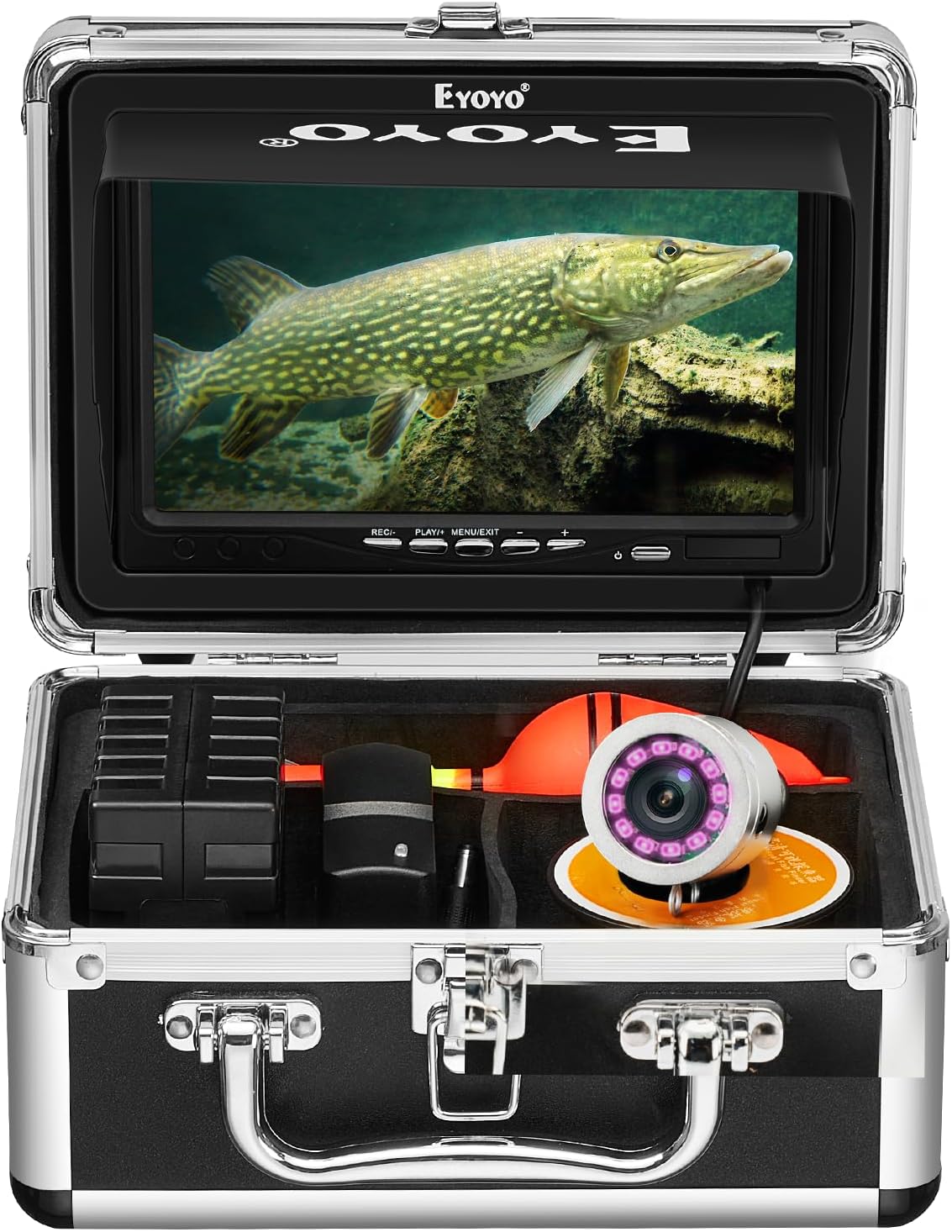 Eyoyo Underwater Fishing Camera 7 Inch 15M w/o DVR + 7 Inch 30M w/DVR