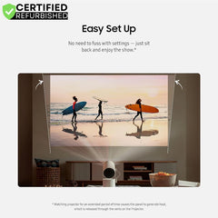 Samsung SP-LFF3CLAXXZA The Freestyle Projector 2nd Gen with Gaming Hub (Renewed) Bundle with 2 Year CPS Enhanced Protection Pack