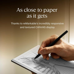 reMarkable Starter Bundle – reMarkable 2 is The Original Paper Tablet | Includes Black and White 10.3” Writing Tablet  Marker Plus Pen with Built-in Eraser