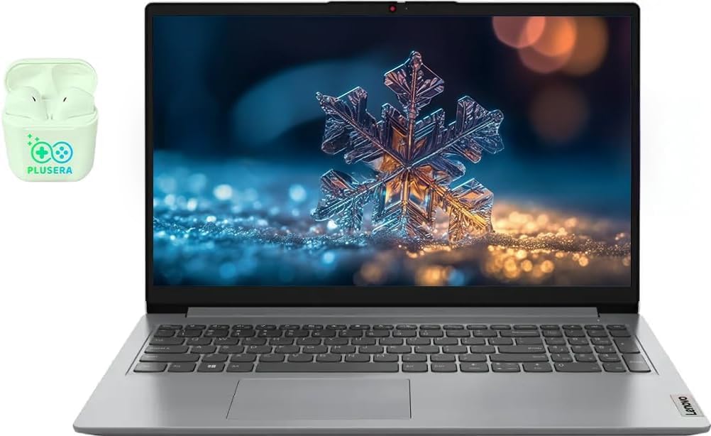 Lenovo IdeaPad 15.6" Laptop  20GB RAM 1.6TB Storage (1TB SSD+128GB eMMC+512GB SD Card)  Windows 11 with 1-Year Microsoft Office 365 Included  Intel Celeron Processor  PLUSERA Earphones  Cloud Gray