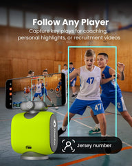 XbotGo Chameleon AI Auto Sports Action Camera - 4K 60FPS Soccer Camera and Basketball Tracking Camera for Team Sports  Live Streaming  No Subscription  Works with iOS & Android (Lava Graphite)