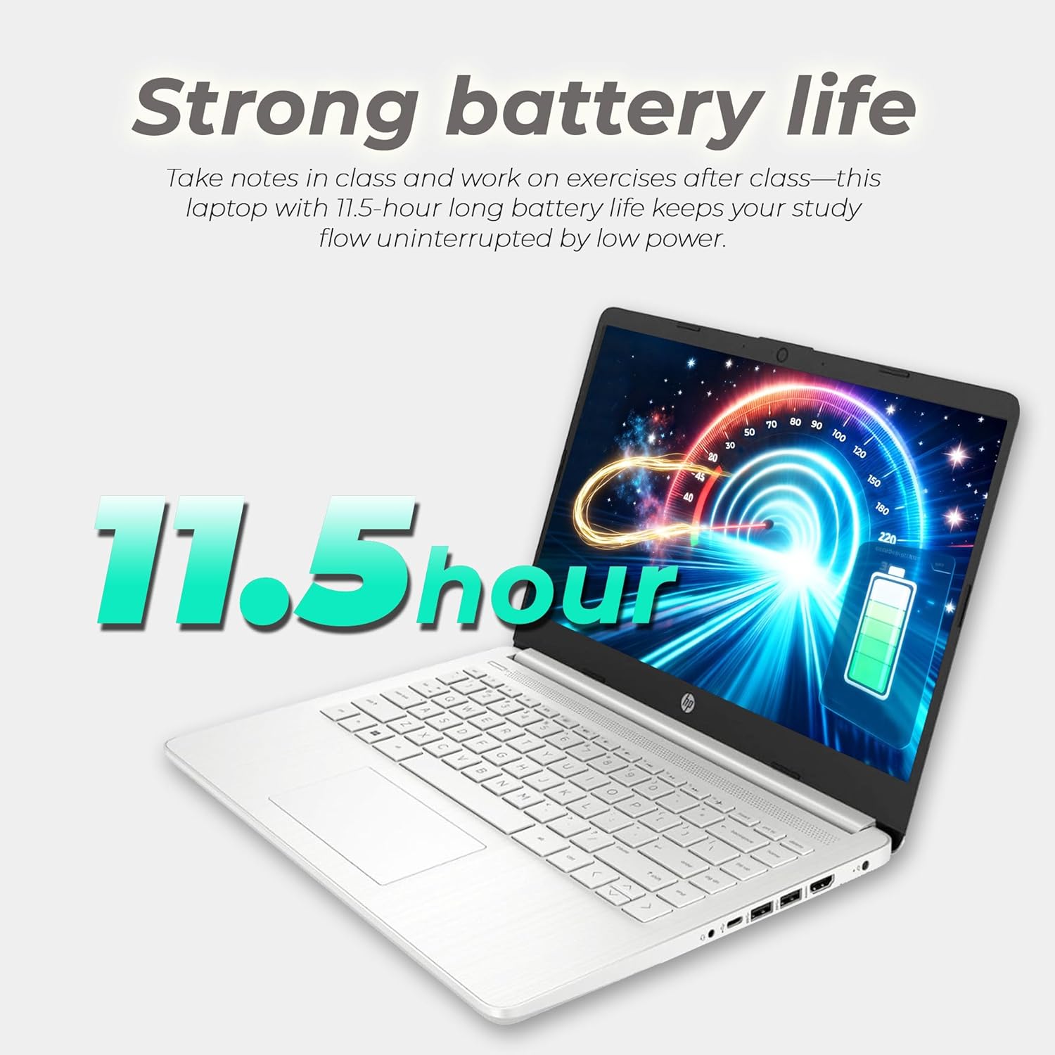 HP Ultrabook Laptop for Students and Business • Office 365 & Copilot AI • Intel 4-Core CPU • 1.1TB Storage (1TB OneDrive and 64GB SSD) • 8GB RAM • Windows 11 w/o Mouse
