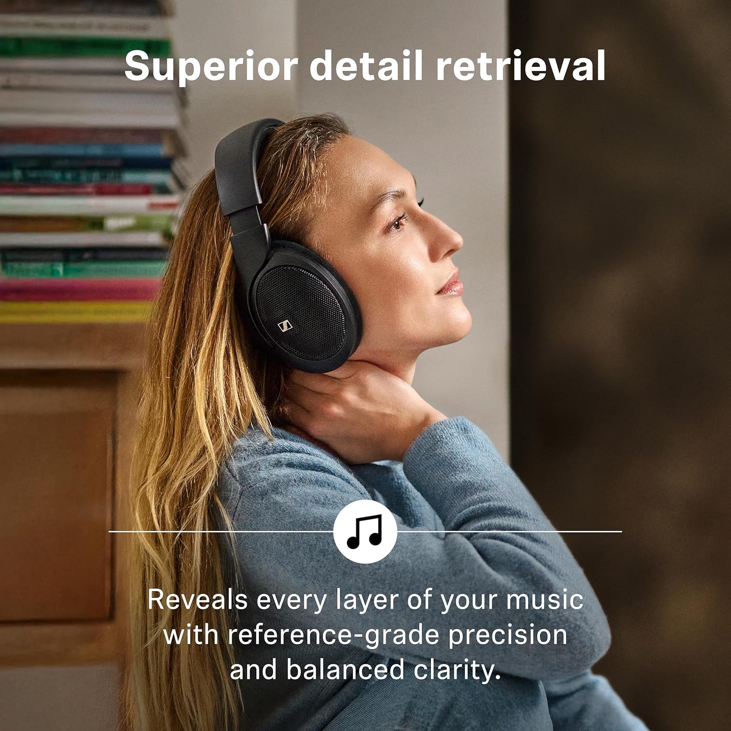 Sennheiser HD 560S Open-Back Over-Ear Wired Headphones – Neutral  Natural Sound for Music  Gaming  and Content Creation  Black