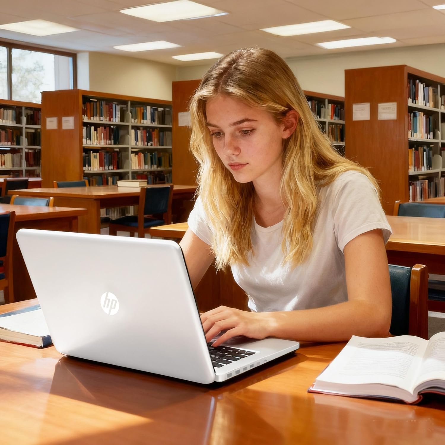 HP Ultrabook Laptop for Students and Business • Office 365 & Copilot AI • Intel 4-Core CPU • 1.1TB Storage (1TB OneDrive and 64GB SSD) • 8GB RAM • Windows 11 w/o Mouse