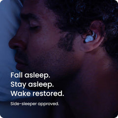 Ozlo Sleepbuds® | Comfortable Side Sleeper Headphones | Up to 10 Hours of Bluetooth LE Streaming | Science-Backed Sleep Sounds | Snore Blocking Comfortable Earbuds