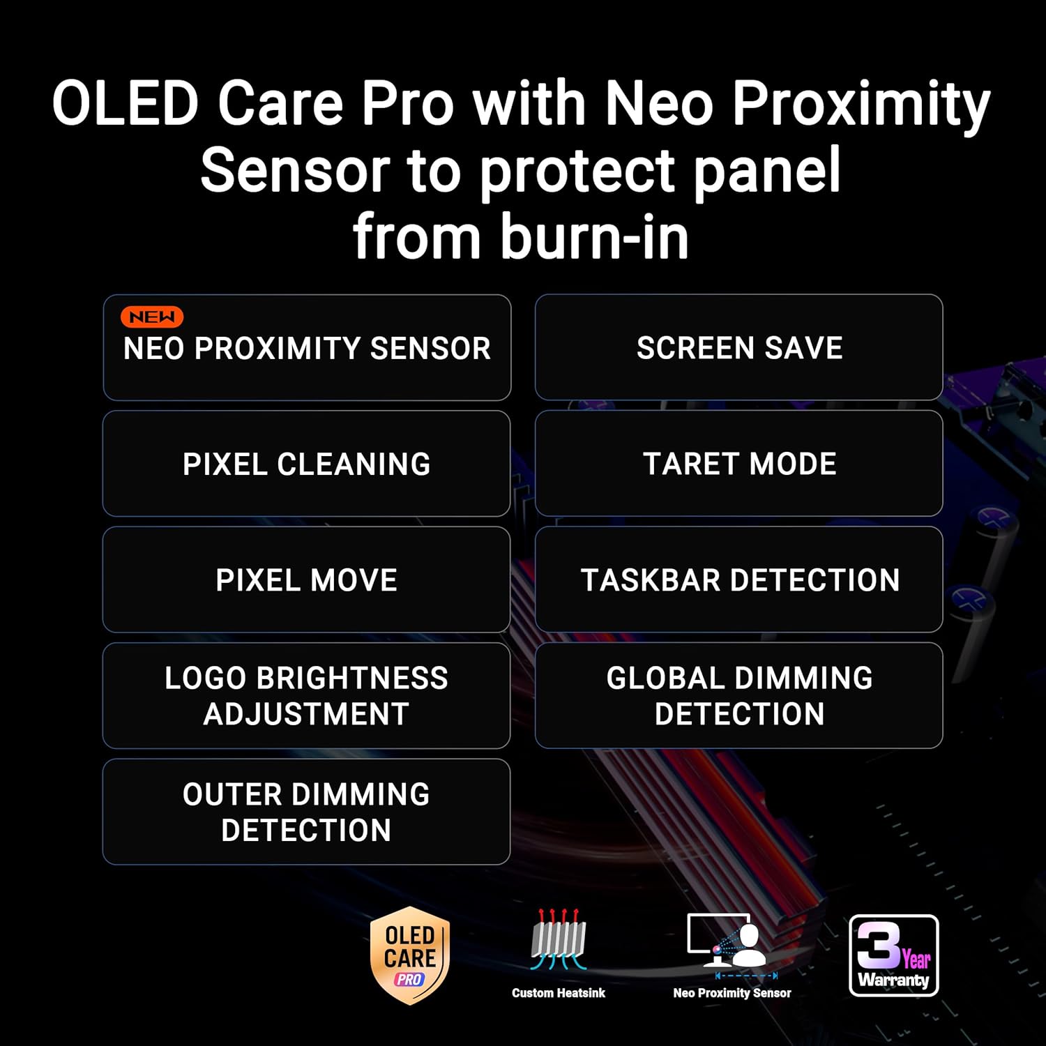 ASUS ROG Strix 32” 4K OLED Gaming Monitor (XG32UCWG) - TrueBlack Glossy OLED  Dual Mode (4K@165Hz  FHD@330Hz)  0.03ms  G-SYNC Compatible  Neo Proximity Sensor  USB-C  HDMI 2.1  3 yr Warranty
