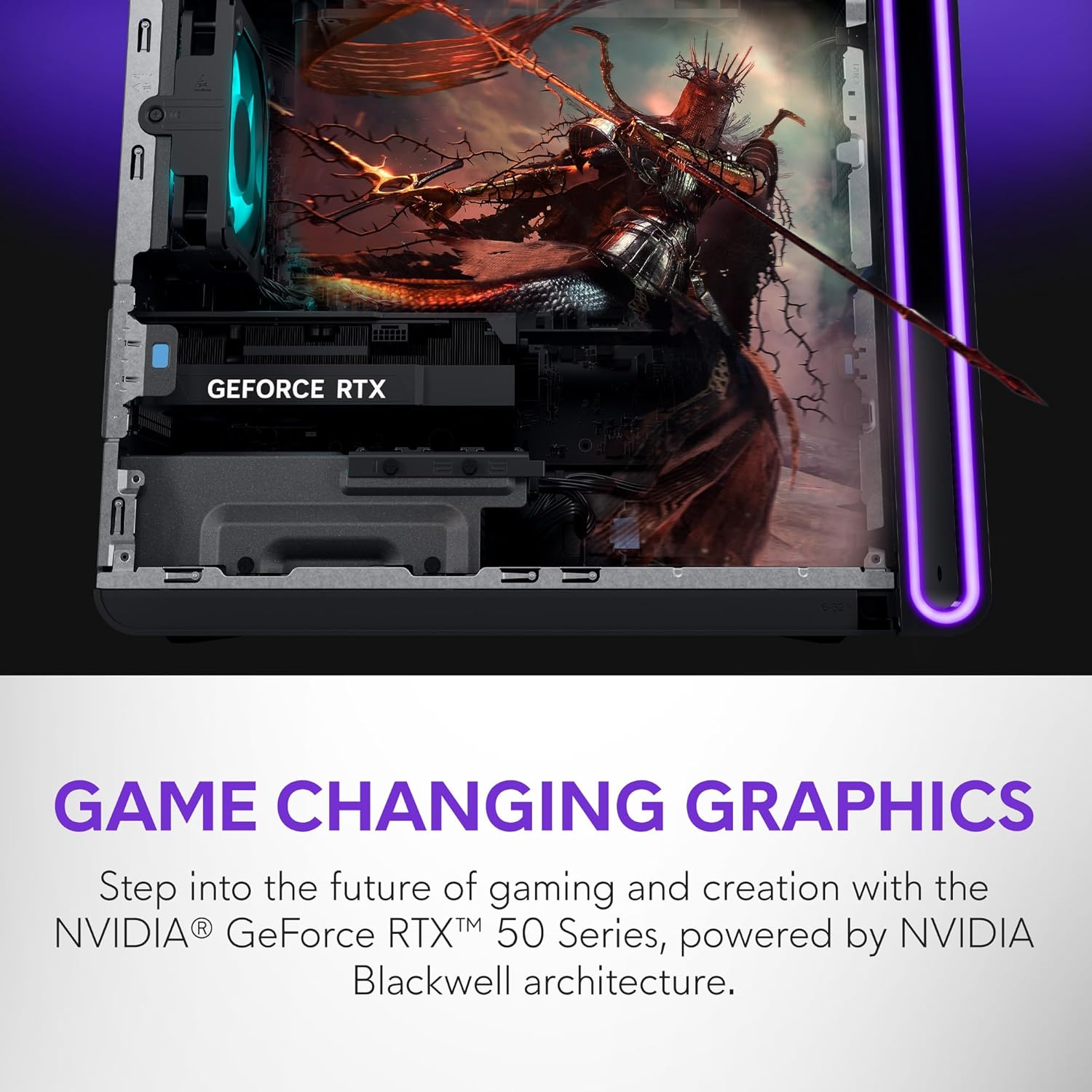 Alienware Aurora Gaming Desktop ACT1250 - Intel Core Ultra 7 265KF Processor  Liquid Cooled  NVIDIA GeForce RTX 5070  32GB DDR5 RAM  2TB SSD  1000W Platinum Rated PSU  Windows 11 Home - Clear Panel