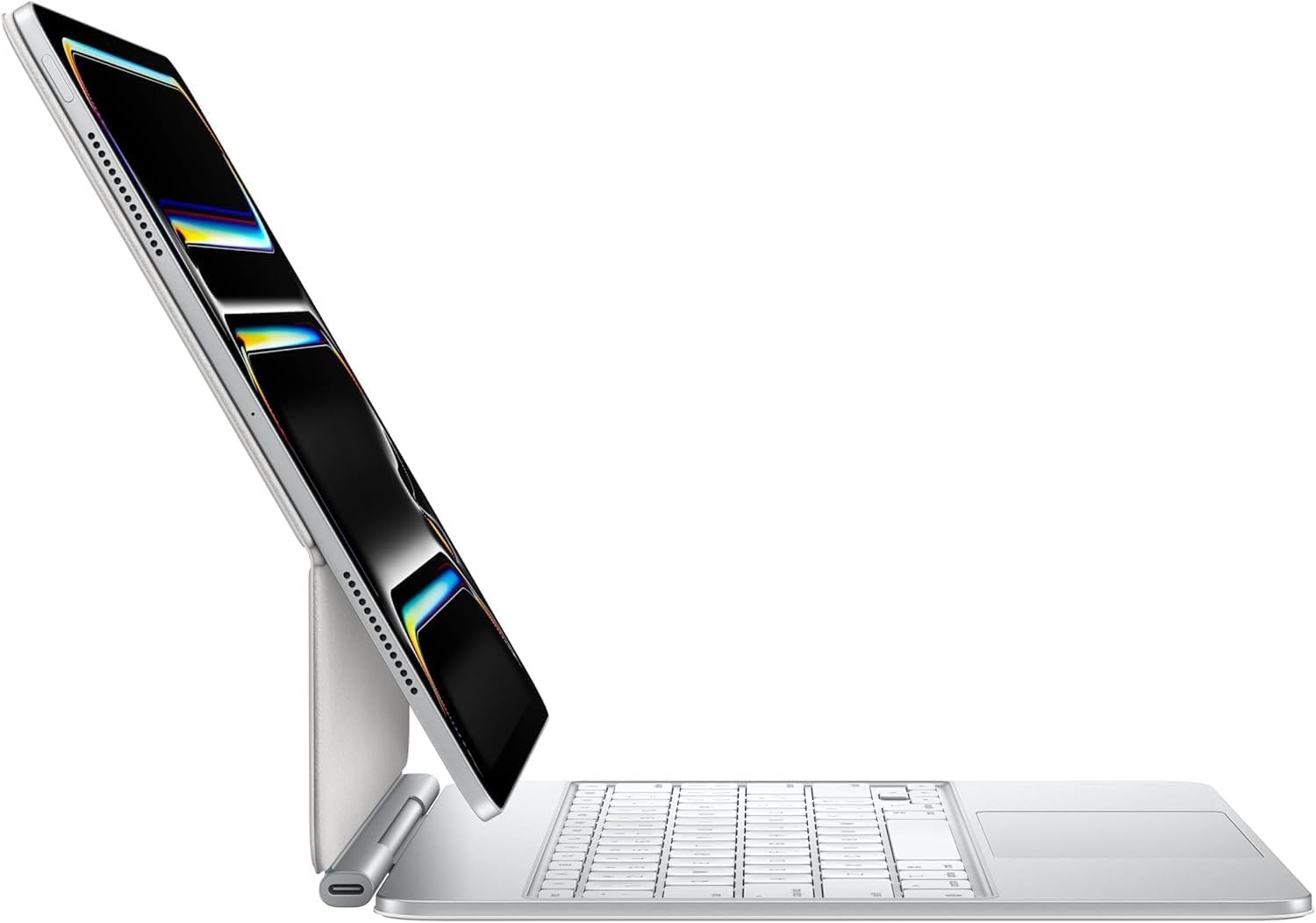 Apple iPad Magic Keyboard Case for iPad Pro 13-inch (QWERTY English) White (Renewed)