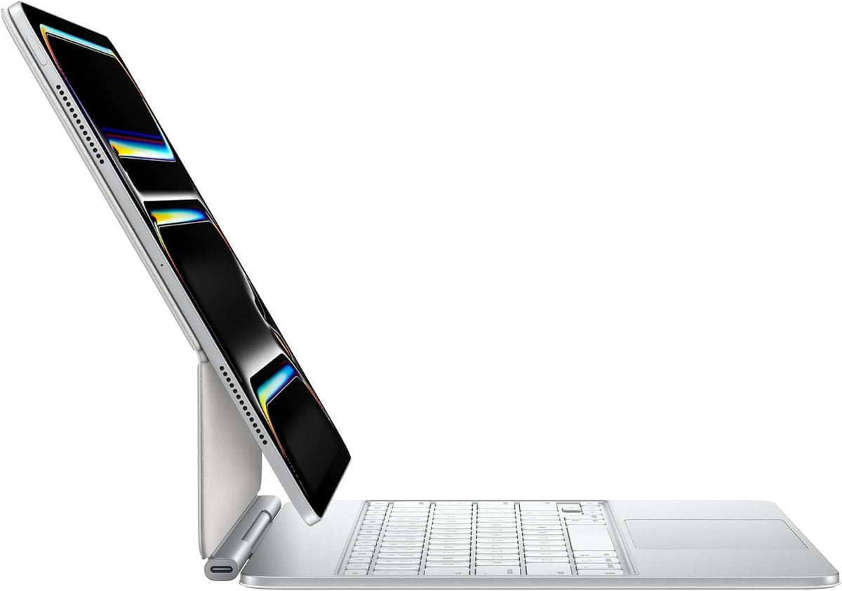 Apple iPad Magic Keyboard Case for iPad Pro 13-inch (QWERTY English) White (Renewed)