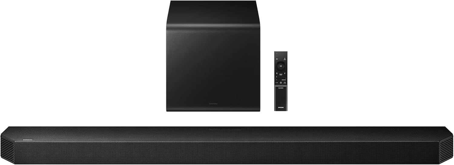Samsung QN65S90FAFXZA 65 Inch 4K OLED Smart TV with a HW-Q800F Q Series Soundbar 5.1.2 Ch Subwoofer (2025)