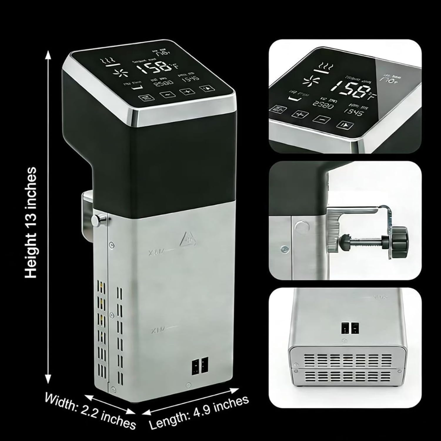 Commercial Sous Vide Precision Cooker 1400W | Fast-Heating Immersion Circulator | Thermal Sous Vide Machine with Accurate Temperature & Timer | IPX7 Waterproof | Quiet | For Restaurants & Home Kitchen