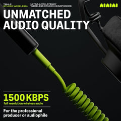 AIAIAI TMA-2 Studio Wireless+ Headphones Over Ear  W+ Link Technology  Fully Modular Construction  Uncompressed Wireless Audio  Premium Memory Foam Cushions  Ergonomic Creator Headband