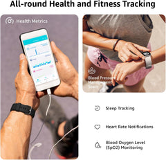Smart Watch for Men Women Answer/Make Call  1.85" Smartwatch  Fitness Watch with Heart Rate Blood Pressure Sleep Monitor  140+Sports  IP68 Waterproof Step Counter Watch Compatible with Android IOS