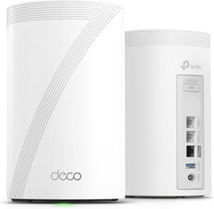 TP-Link Deco 7 Pro BE14000 Tri-Band Wi-Fi 7 Whole Home Mesh System | 8-Stream 14 Gbps | 10 Gbps WAN/LAN Port | Up to 8100 Sq.ft  200 Devices Capacity | 320 MHz  HomeShield  AI-Roaming (BE67 2-Pack)