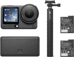 DJI Osmo Action 6 Enhanced Combo  Action Camera with 1/1.1″ Square Sensor  Variable Aperture of f/2.0–f/4.0  Extended Battery Life with 2 Batteries  Action Camera 8K for Extended Outdoor Filming
