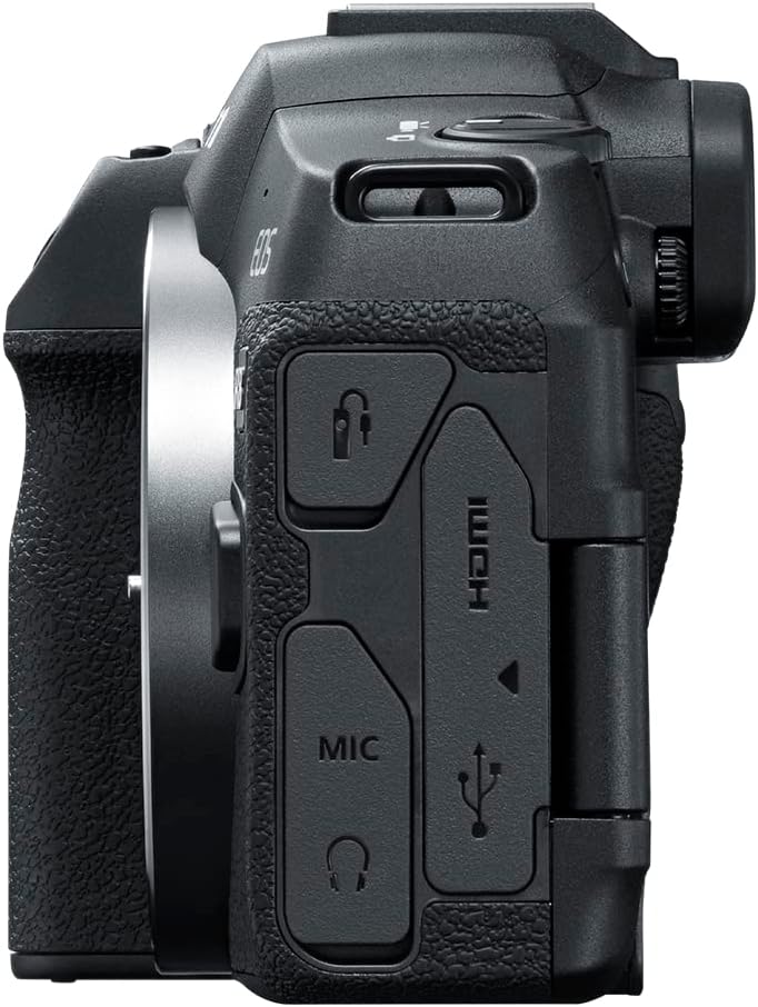 Canon EOS R8 Mirrorless Camera Body  Full‑Frame CMOS Sensor  24.2Megapixels  4K 60p Video  Dual Pixel AutofocusII  Lightweight Camera for Content Creation  Photography and Vlogging  Black