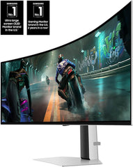 Samsung 49" Odyssey OLED G9 (G91SD) Dual QHD QD-OLED G-Sync Compatible Curved Gaming Monitor  144Hz  0.03ms  AMD FreeSync Premium Pro  Ergonomic Stand  3 Year Warranty  LS49DG910SNXZA  2024