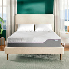 Sleep Innovations Marley 12 Inch Green Tea Gel Memory Foam Mattress, Queen Size, Bed in a Box, Medium Firm Feel